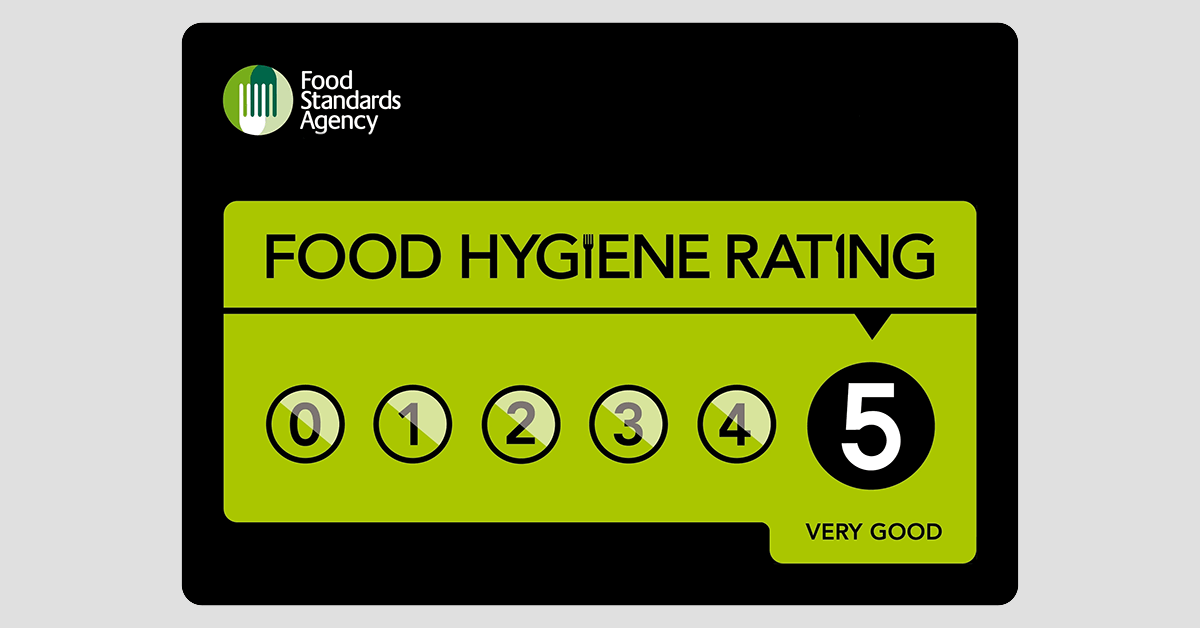 Food Hygiene Rating 5 symbol